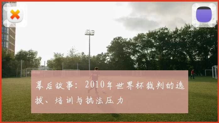 幕后故事:2010年世界杯裁判的选拔、培训与执法压力