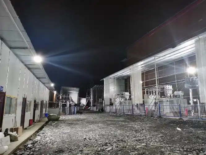 Rows of mining rigs housed in a professional mining facility